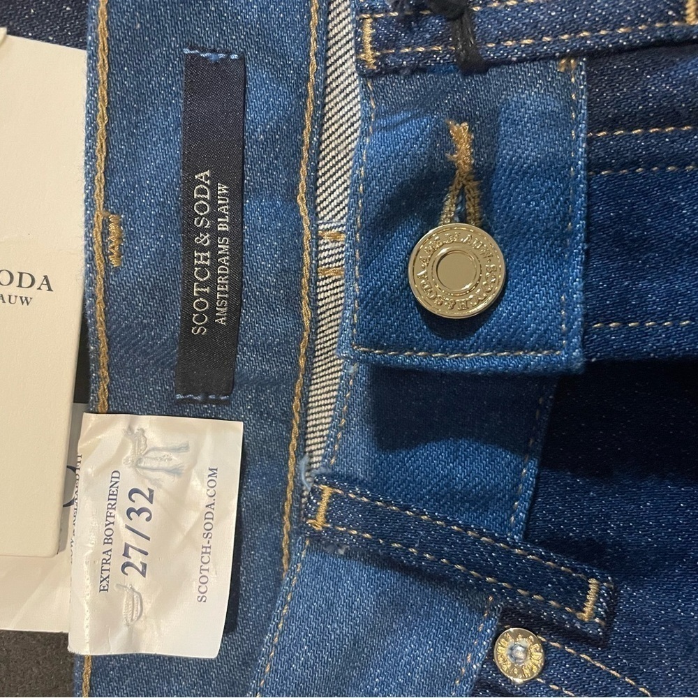 Scotch & Soda Extra Boyfriend Raw Crop Hem Jeans NWT - Picture 9 of 9